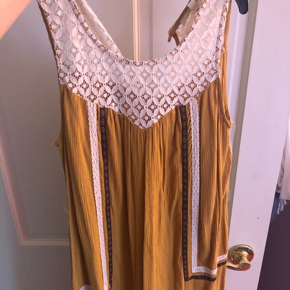 Mustard sun dress